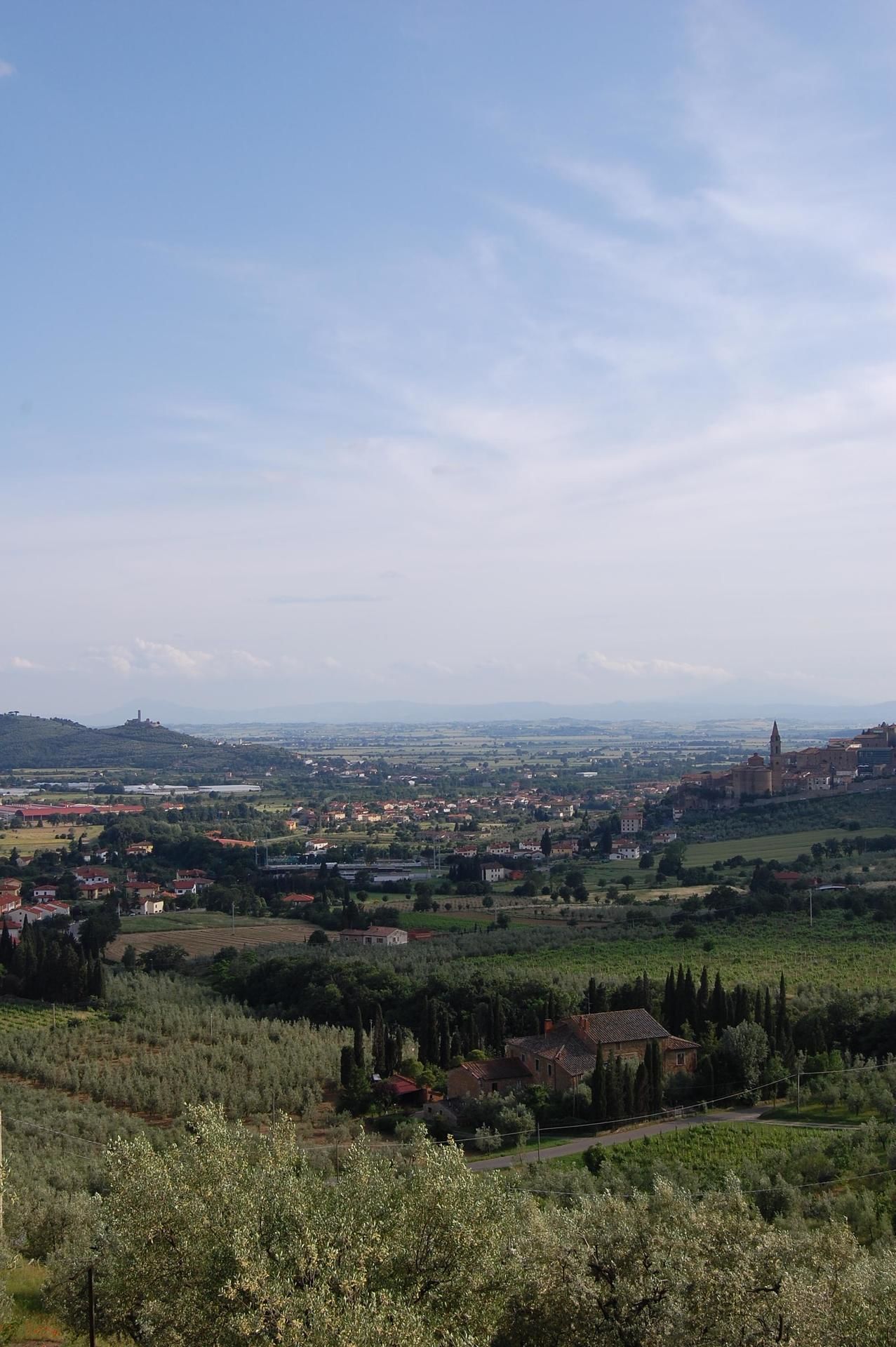 Villa Sant'Agnese, panorama of Castiglion Fiorentino